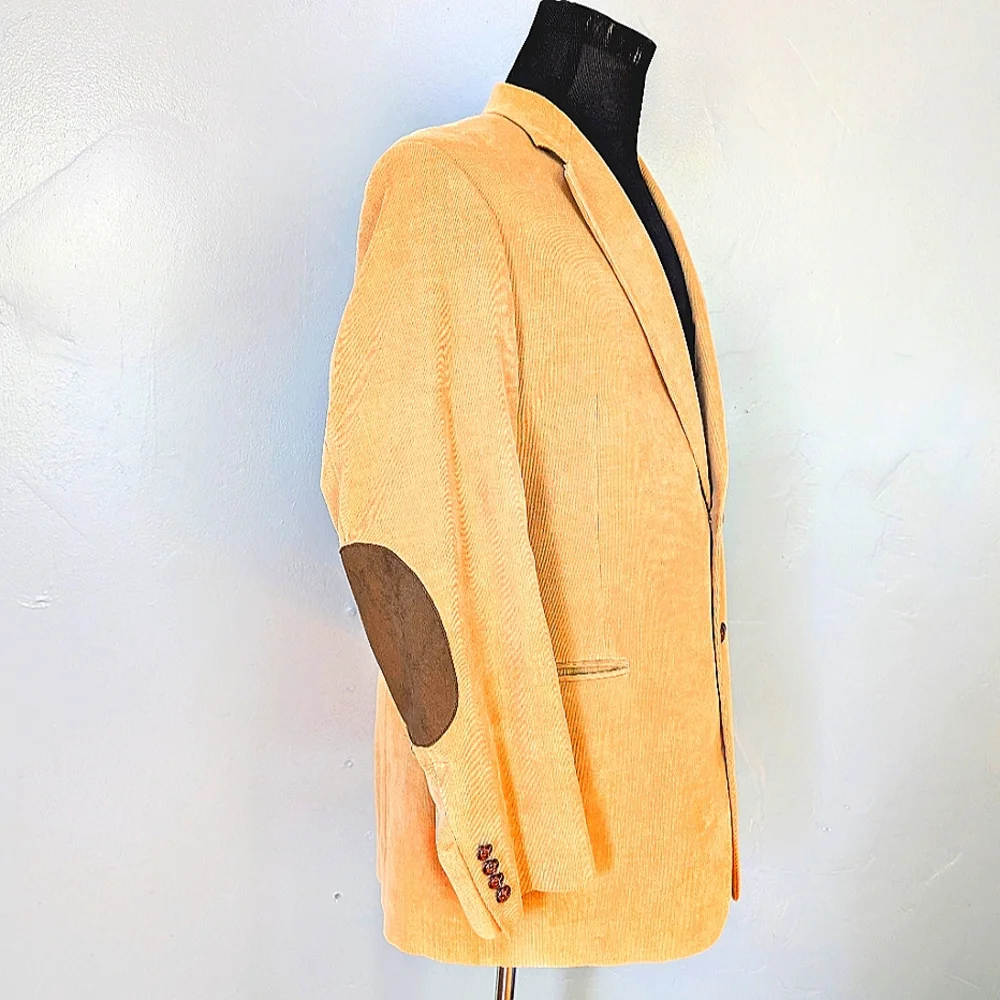 Lauren Ralph Lauren cotton corduroy, 2 button sport coat elbow protectors. 40 R